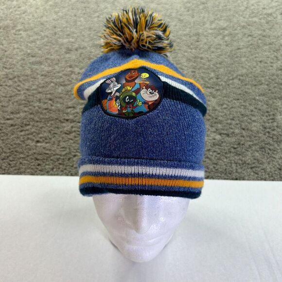 Space Jam Other - Space Jam A New Legacy Hat Mens One Size Blue Yellow Pom Pom Knit Beanie